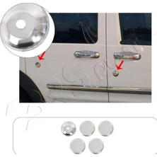 Servet Dizayn Oto Ford Connect Uyumlu 2009-2014 Krom Kilit Açma 5 Parça Paslanmaz Çelik