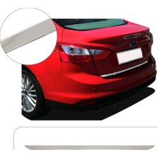 Servet Dizayn Oto Ford Focus 3 Sedan Uyumlu 2010-2018 Krom Bagaj Alt Çıtası Paslanmaz Çelik