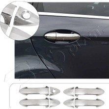 Servet Dizayn Oto Ford Fiesta Uyumlu 2009-2017 Krom Kapı Kolu 4 Kapı Paslanmaz Çelik