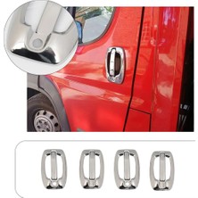 Servet Dizayn Oto Iveco Daily Uyumlu 2014 ve Üzeri Krom Kapı Kolu 4 Kapı 8 Parça Paslanmaz Çelik