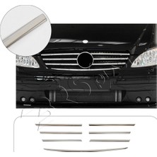 Servet Dizayn Oto Mercedes Vito W639 Uyumlu 2003-2014 Krom Ön Panjur 7 Parça Paslanmaz Çelik