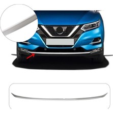 Servet Dizayn Oto Nissan Qashqai Uyumlu 2017-2021 Krom Ön Tampon Çıtası Paslanmaz Çelik