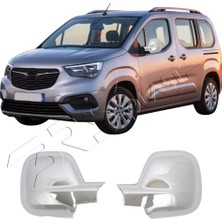 Servet Dizayn Oto Opel Combo Uyumlu 2019 ve Üzeri Ayna Kapağı 2 Parça Abs Krom Kaplama