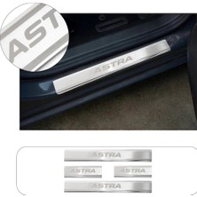 Servet Dizayn Oto Opel Astra Uyumlu 2010-2015 Krom Kapı Eşiği Paslanmaz Çelik