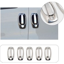 Servet Dizayn Oto Opel Combo Uyumlu 2011-2018 Krom Kapı Kolu 5 Kapı Kolu ve Çerçeve  Paslanmaz Çelik
