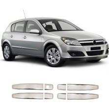 Servet Dizayn Oto Opel Astra H Uyumlu 2009-2013 Krom Kapı Kolu 4 Kapı Paslanmaz Çelik
