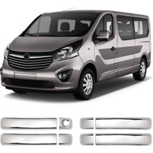 Servet Dizayn Oto Opel Vivaro Uyumlu 2014-2019 Krom Kapı Kolu 4 Kapı Paslanmaz Çelik