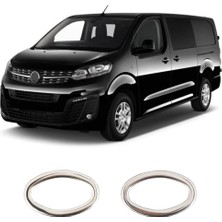 Servet Dizayn Oto Opel Vivaro Uyumlu 2019 ve Üzeri Krom Sinyal Çerçevesi 2 Parça Paslanmaz Çelik