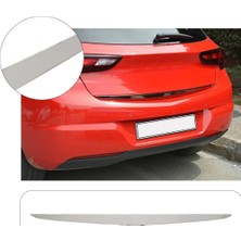 Servet Dizayn Oto Opel Astra K Uyumlu 2015-2021 Krom Bagaj Alt Çıtası Paslanmaz Çelik