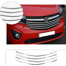 Servet Dizayn Oto Opel Vivaro Tourer Uyumlu 2019 ve Üzeri Krom Ön Panjur 4 Parça Paslanmaz Çelik