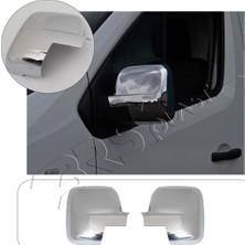 Servet Dizayn Oto Opel Vivaro Uyumlu 2014-2019 Ayna Kapağı 2 Parça Abs Krom Kaplama