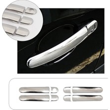 Servet Dizayn Oto Seat Leon 2 Uyumlu 2005-2012 Krom Kapı Kolu 4 Kapı Paslanmaz Çelik