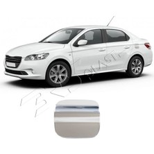 Servet Dizayn Oto Peugeot 301 Uyumlu 2012-2021 Krom Depo Kapağı Paslanmaz Çelik