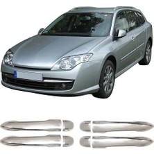 Servet Dizayn Oto Renault Laguna Uyumlu 2008-2015 Krom Kapı Kolu 4 Kapı Paslanmaz Çelik