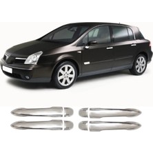Servet Dizayn Oto Renault Vel Satis Uyumlu 2006-2009 Krom Kapı Kolu 4 Kapı Paslanmaz Çelik