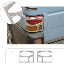 Servet Dizayn Oto Volkswagen Transporter T4 Uyumlu 1995-2003 Krom Stop Çerçevesi 2 Parça Paslanmaz Çelik