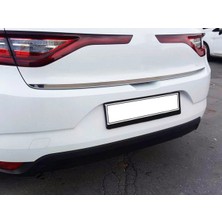 Servet Dizayn Oto Renault Megane 4 Hb Uyumlu 2016-2020 Krom Bagaj Alt Çıtası Paslanmaz Çelik
