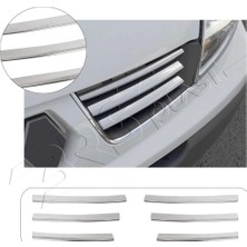 Servet Dizayn Oto Renault Trafic Uyumlu 2010-2014 Krom Ön Panjur 6 Parça Paslanmaz Çelik