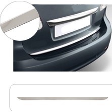 Servet Dizayn Oto Toyota Avensis Uyumlu 2009-2015 Krom Bagaj Alt Çıtası Paslanmaz Çelik