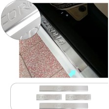 Servet Dizayn Oto Toyota Corolla Uyumlu 2013-2019 Krom Kapı Eşiği Paslanmaz Çelik