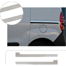 Servet Dizayn Oto Volkswagen Caddy Uyumlu 2010-2019 Krom Sürgü Çıtası 2 Parça Paslanmaz Çelik