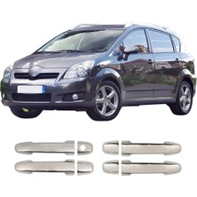 Servet Dizayn Oto Toyota Verso Uyumlu 2002-2009 Krom Kapı Kolu 4 Kapı Paslanmaz Çelik