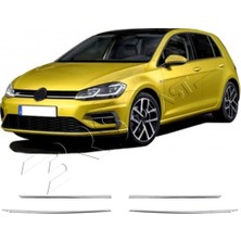 Servet Dizayn Oto Volkswagen Golf 7 Uyumlu 2013-2020 Krom Sis Farı Çerçevesi 4 Parça Paslanmaz Çelik