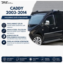 Servet Dizayn Oto Volkswagen Caddy Uyumlu 2003-2015 Ayna Kapağı 2 Parça Abs Krom Kaplama