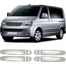 Servet Dizayn Oto Volkswagen Caravella T5 Uyumlu 2003-2015 Krom Kapı Kolu 4 Kapı Paslanmaz Çelik