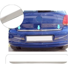 Servet Dizayn Oto Volkswagen Polo 4 Uyumlu 2005-2009 Krom Bagaj Alt Çıtası Paslanmaz Çelik