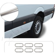 Servet Dizayn Oto Volkswagen Crafter Uyumlu 2006-2017 Krom Sinyal Çerçevesi 6 Parça Paslanmaz Çelik