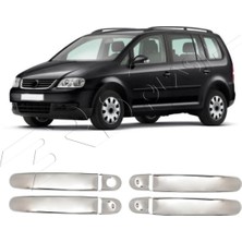 Servet Dizayn Oto Volkswagen Touran Uyumlu 2003-2015 Krom Kapı Kolu 4 Kapı Paslanmaz Çelik