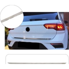 Servet Dizayn Oto Volkswagen T-Roc Uyumlu 2017-2021 Krom Bagaj Alt Çıtası Paslanmaz Çelik
