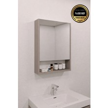 Rafineri Tasarım Lotus Banyo Dolabı Aynalı Raflı Kapaklı %100 mdf