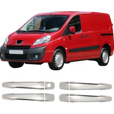 Servet Dizayn Oto Peugeot Expert Uyumlu 2007-2017 Krom Kapı Kolu 4 Kapı Paslanmaz Çelik