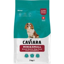 Caviara Kuzu Etli ve Pirinçli Mini & Küçük Irk Yaşlı Köpek Maması 2 kg