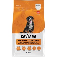 Caviara Kilo Kontrol Tavuklu Orta & Büyük Irk Yetişkin Köpek Maması 12 kg