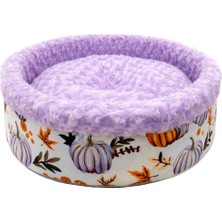 Pet Pretty Kedi Köpek Için Special Peluş Simit Yatak Lila 50X50X15 cm
