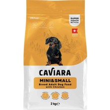 Caviara Tavuklu Mini & Küçük Irk Yetişkin Köpek Maması 2 kg