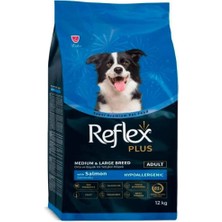 Reflex Plus Somonlu Orta ve Büyük Irk Yetişkin Köpek Maması 12 kg