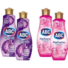 Abc Konsantre Çamaşır Yumuşatıcısı 1440 ml Lotus ve Gül 4 Lü Karma Paket