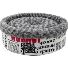 Pet Pretty Kedi Köpek Için Special Peluş Simit Yatak Gri 50X50X15 cm