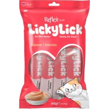 Reflex Plus Lickylick Somonlu Kedi Sıvı Ödül Maması 4X15 gr