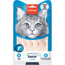 Wanpy Creamy Treat Ton Balıklı +7 Yaş Kedi Krema Ödül Maması 5X14 gr