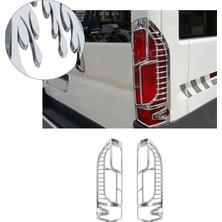 Servet Dizayn Oto Peugeot Boxer Uyumlu 2015-2024 Stop Çerçevesi 2 Parça Abs Krom Kaplama