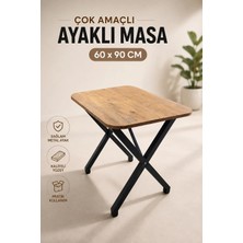 Bambeds Mobilya 60X90 x Ayak Masa Balkon Masası Ders Çalışma Masası