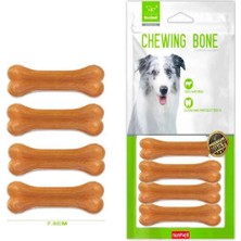 Nunbell Köpek Ödülü Natürel Pres Kemik 7,5 cm 4 Ad