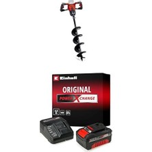1001 Gp-Ea 18/150 Li Bl - Solo, Akülü Toprak Burgu Makinesi ve Einhell 18V 4,0 Ah Pxc Starter Kit (Baş