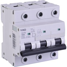 1001 10VTB-3C100 Otomatik Sigorta 10KA C Tipi 3 KUTUP100A