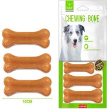 Nunbell Köpek Ödülü Natürel Pres Kemik 10 cm 3 Ad